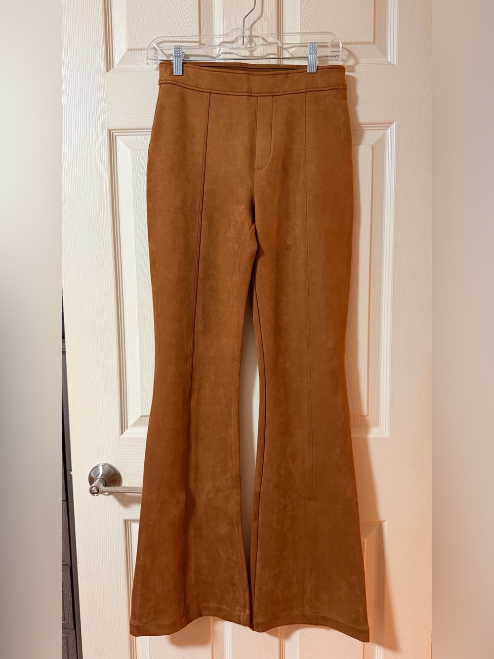 SPANX Faux Suede Flare Pants - Picture 2 of 9